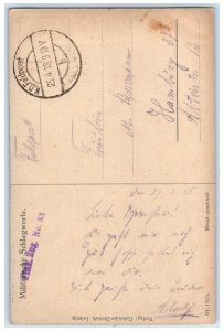 c1910's WWI Romance Chaperon Germany Soldier Mail RPPC Photo Antique Postcard