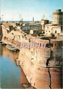 Postcard Modern Livorno old fortress and lighthouse