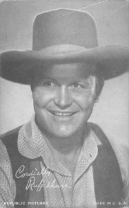 Actor RUFE DAVIS Petticoat Junction REPUBLIC PICTURES B&W Studio Arcade Card