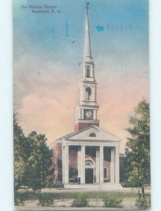 1940's CHURCH SCENE Pinehurst - Near Southern Pines North Carolina NC AD1626