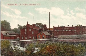 Bedford Manufacturing Company Bedford Quebec QC Unused Postcard F12