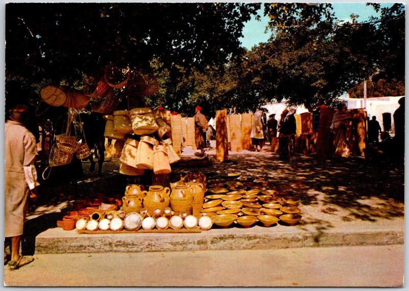 Djerba Le Marche Des Poteries A Houmt Souk Tunisia Postcard