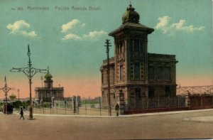 PC URUGUAY, MONTEVIDEO, POCITAS AVENIDA BRAZIL, Vintage Postcard (B40855)
