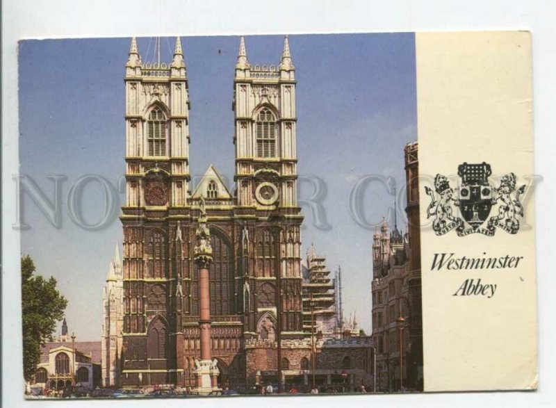 441292 Great Britain 1988 London Westminster Abbey RPPC to Germany advertising