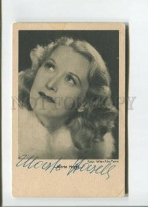 472335 MARTE HARELL Austrian MOVIE FILM Actress AUTOGRAPH Vintage postcard