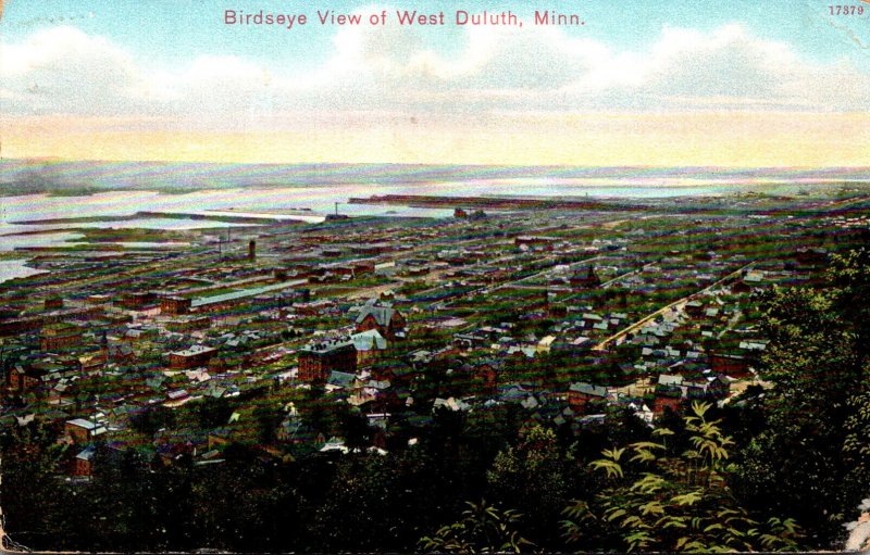 Minnesota West Duluth Birds Eye View 1910