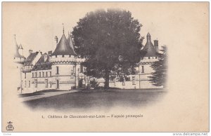 Chteau de CHAUMONT SUR LOIRE (Loir Et Cher), France, 1900-1910s ; Facade prin...