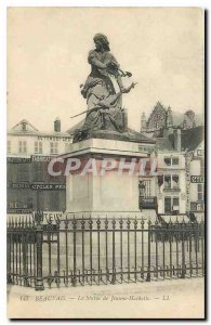 Old Postcard Beauvais Statue Jeanne Hachette