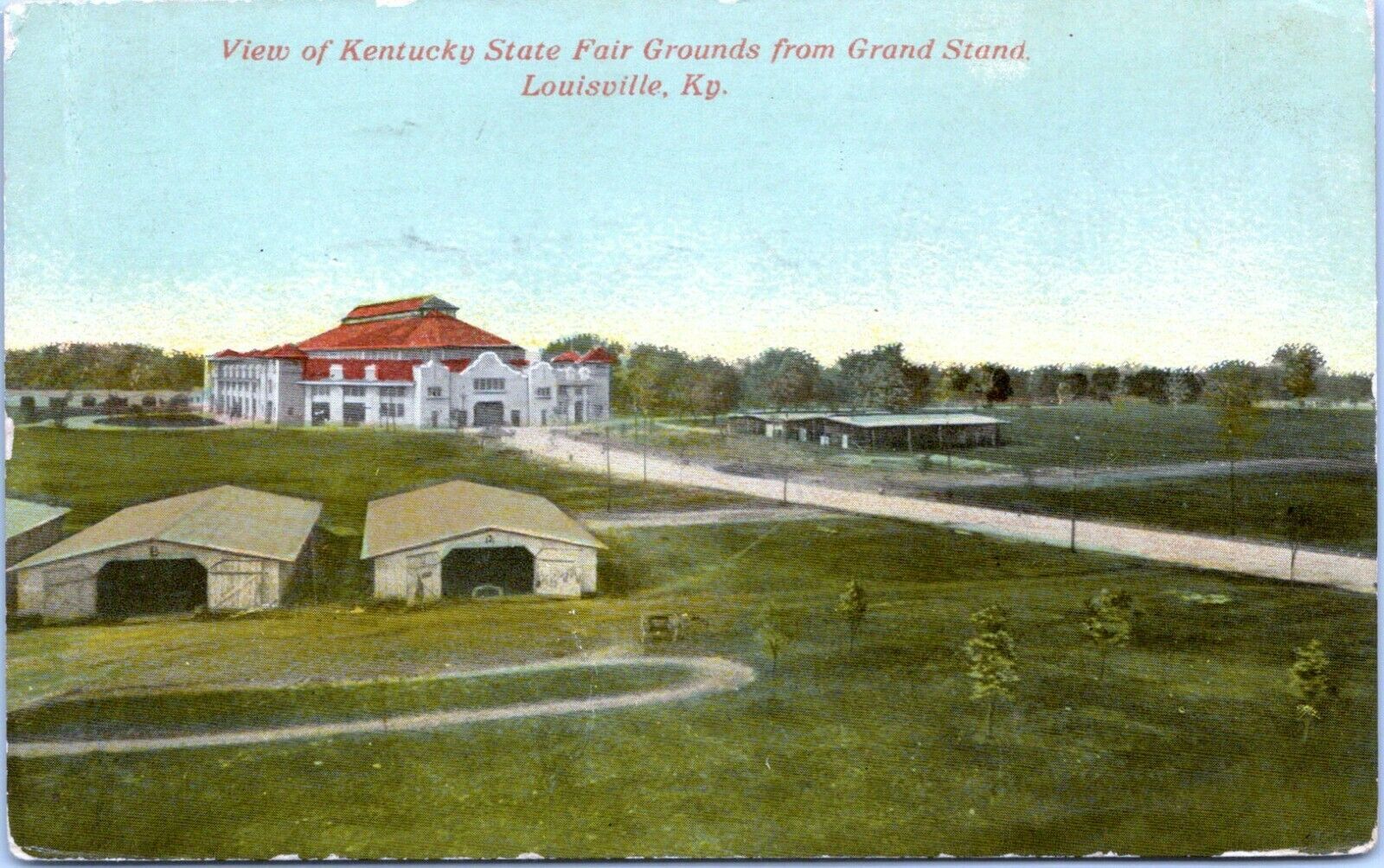 Louisville Kentucky Postcard 1914 View Of Kentucky State Fairgrounds MF