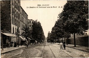 CPA CLICHY Le Boulevard National vers le Pont (413363)