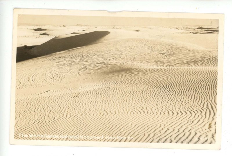 NM - Alamogordo. White Sands Nat'l Monument, Wind-Rippled Dunes RPPC