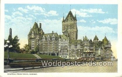 Chateau Frontenac Quebec Canada Unused 