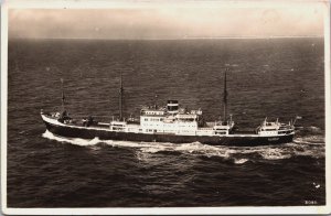 M.S Willemstad/Oranjestad Cargo/Passenger Ship Vintage RPPC C217