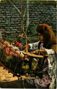 CPA AK Femme Arabe et son Mouchachou ALGERIE (749653)