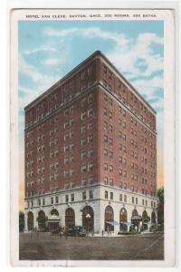 Hotel Van Cleve Dayton Ohio 1932 postcard