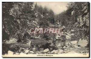 Old Postcard surroundings St Agreve The Erieux has Montgros