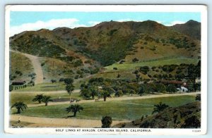 CATALINA ISLAND,  CA California ~ GOLF LINKS at Avalon 1928   Postcard