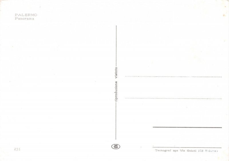 Postcard Modern PALERMO
Panorama