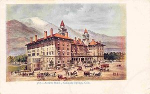 Antlers Hotel Colorado Springs Colorado 1905c postcard