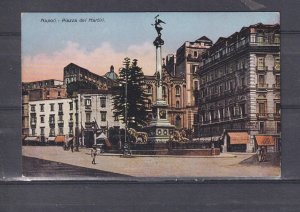 ITALY, NAPLES, PIAZZA DEL MARTIRI, c1920 ppc., unused.