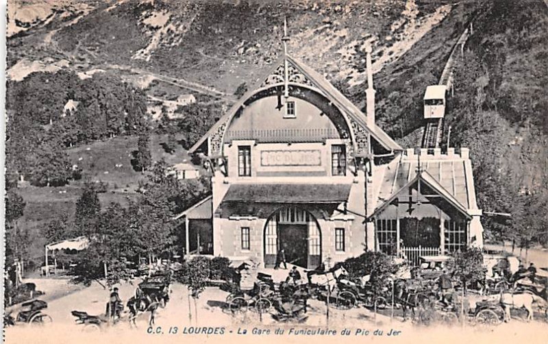 La Gare du Funiculaire du Pic du Jer Lourdes France Unused 