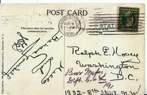 Genealogy Postcard - Hovey - Washington D.C, 1832 - 8th Street, N.W - Ref 4763A