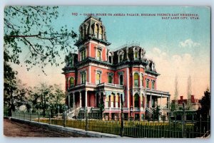 Gardo House Amelia Palace Brigham Salt Lake City UT Red Cross Chapter Postcard