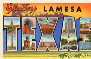 Greetings from Lamesa, Texas - Large Letter