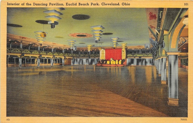 F68/ Euclid Beach Amusement Park Cleveland Ohio Postcard Dance Pavilion 11