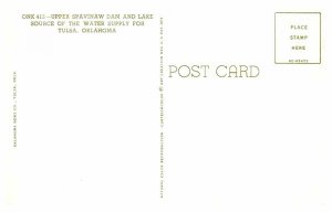 Postcard DAM SCENE Tulsa Oklahoma OK AT3847