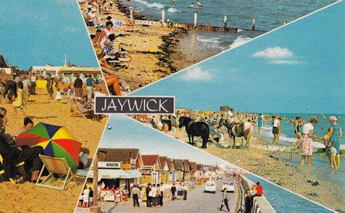 Jaywick Walls Ice Cream Beach Cafe Kodak Sign 1970s Postcard