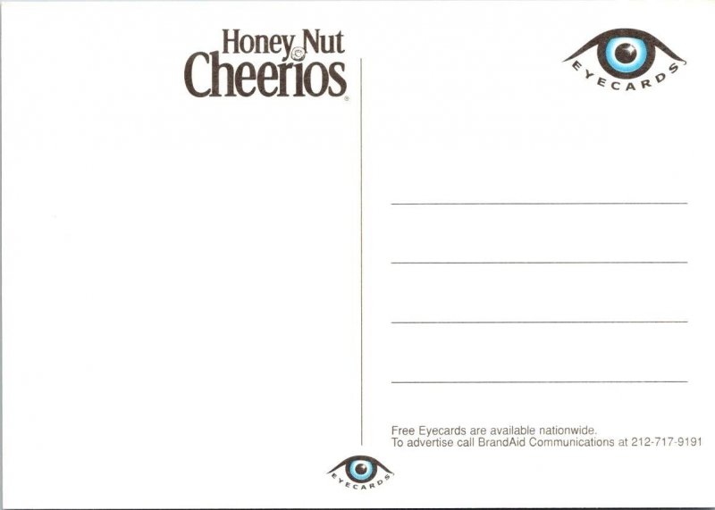 2~4X6 Postcards Advertising HONEY NUT CHEERIOS CEREAL Mascot BuzzBee/Buzz