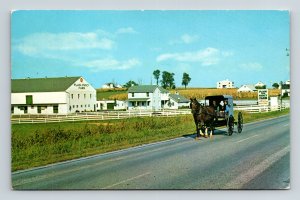 Intercourse Pennsylvania Plain & Fancy Farm Chrome Cancel WOB Postcard