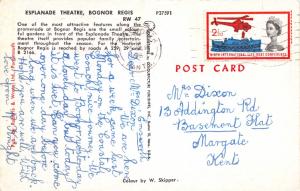 BOGNOR REGIS WEST SUSSEX UK ESPLANADE THEATRE POSTCARD