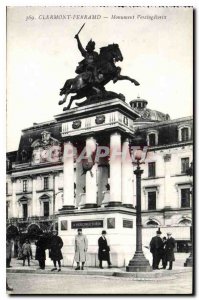 Old Postcard Clermont Ferrand Monument Vercingetorix