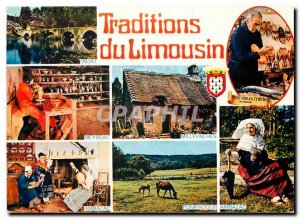 Postcard Modern Limousin and traditions