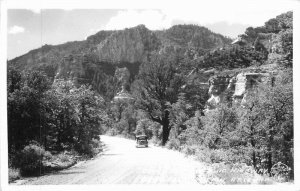 Auto Oak Creek Scenic Highway Arizona 1940s RPPC Photo Postcard Frasher 8887