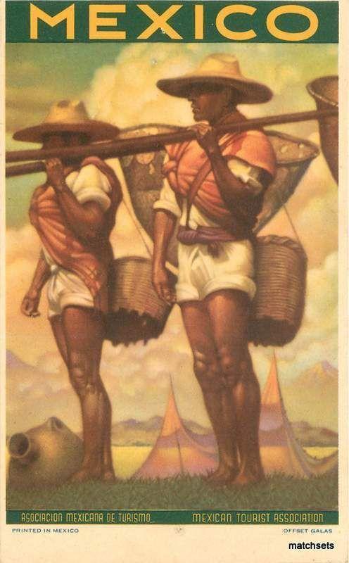 Rural Workers with Baskets artists Galas postcard 2462