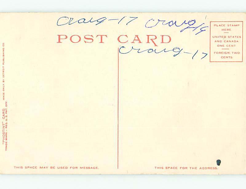 Divided-Back FOUNTAIN & PARK SCENE Mobile Alabama AL r7721