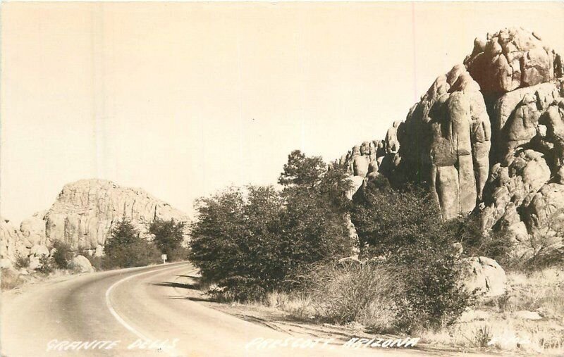 Arizona Prescott Granite Dells E-1021940s RPPC Photo Postcard 22-7393