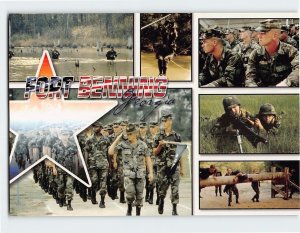 Postcard US Army Infantry School Greetings from Fort Benning Georgia USA