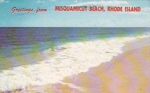 Rhode Island Greetings From Misquamicut Beach 1975