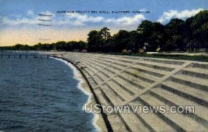 Harrison County Sea Wall in Gulf Port, Mississippi