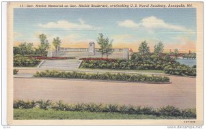 Gov. Ritchie Memorial On Gov. Ritchie Boulevard, Overlooking U. S. Naval Acad...