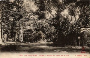 CPA AK INDOCHINA Saigon Entree du Jardin de la Ville VIETNAM (958444)