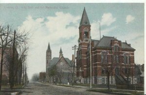 AmericaPostcard - Canton, Ohio - City Hall & 1st Methodist Church - Ref 1987A