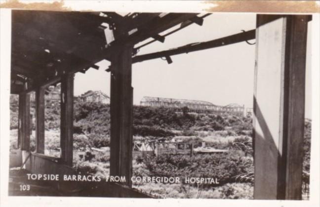 Philippines Topside Barracks From Corregidor Hospital Real Photo