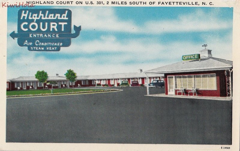 Postcard Highland Court South Fayetteville NC