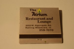 The Atrium Rolling Meadows Illinois Map 30 Strike Matchbook