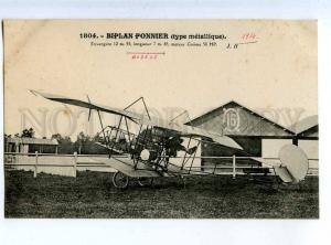 205501 FRANCE AVIATION airplane Ponnier Hauser #1804 old